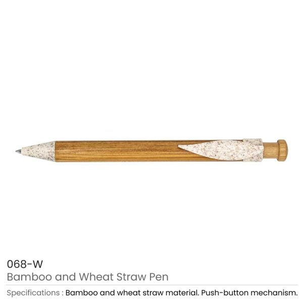 1000 Bamboo with Wheat Straw Pens