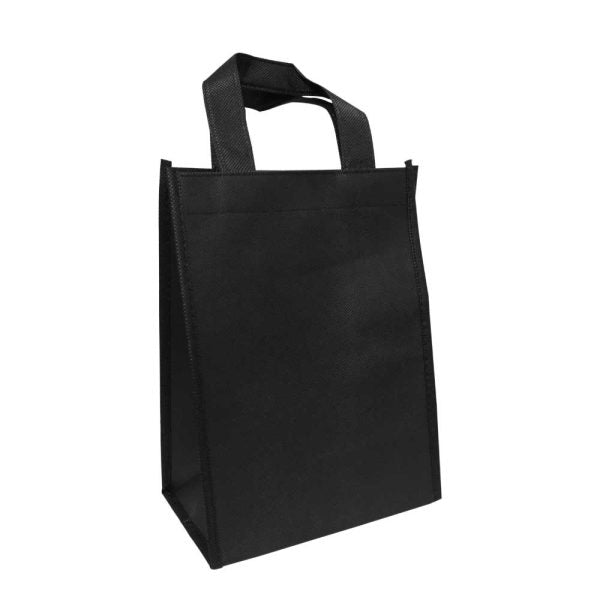 50 A5 Black Non Woven Shopping Bags