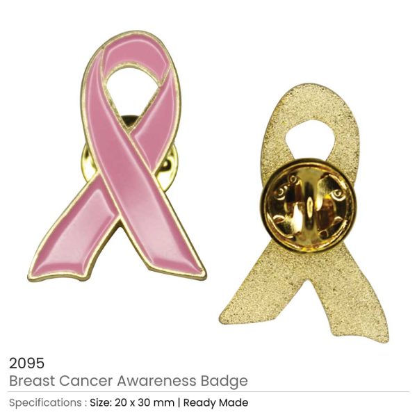 250 Breast Cancer Awareness Badges