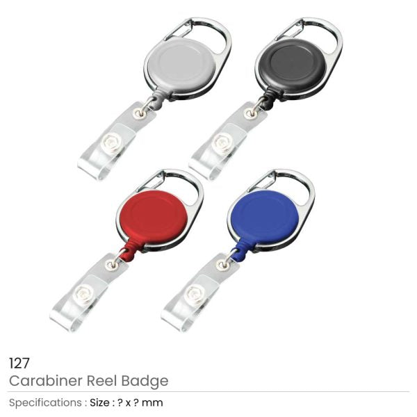 1000 Carabiner Reel Badges