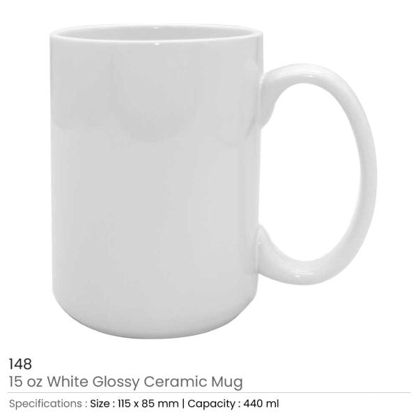 36 Sublimation Mugs White