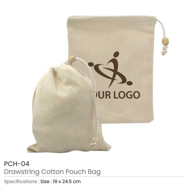 800 Cotton Pouch Bags with Drawstring