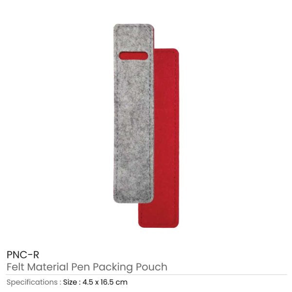 50 Felt Material Pen Packaging Pouch