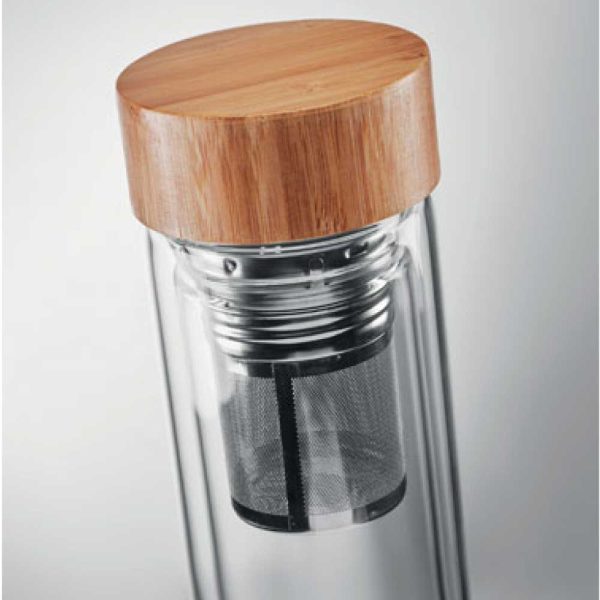 50 Glass and Bamboo Flask