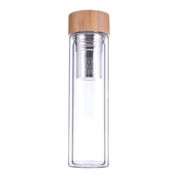 50 Glass and Bamboo Flask