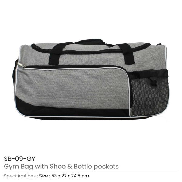 25 Gym Bags with Shoe and Bottle Pockets