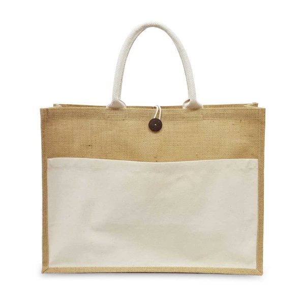 75 Jute Bags with Cotton Pocket