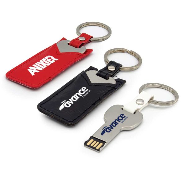 100 Key Shaped USB with Leather Case