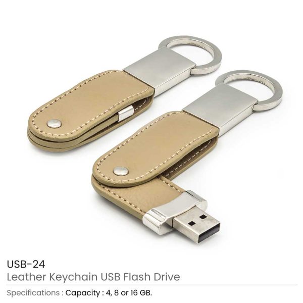 75 Leather Key Chain USB Flash