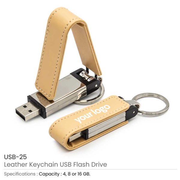 50 Leather Keychain USB