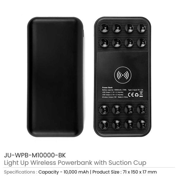 50 Light Up Wireless Powerbank