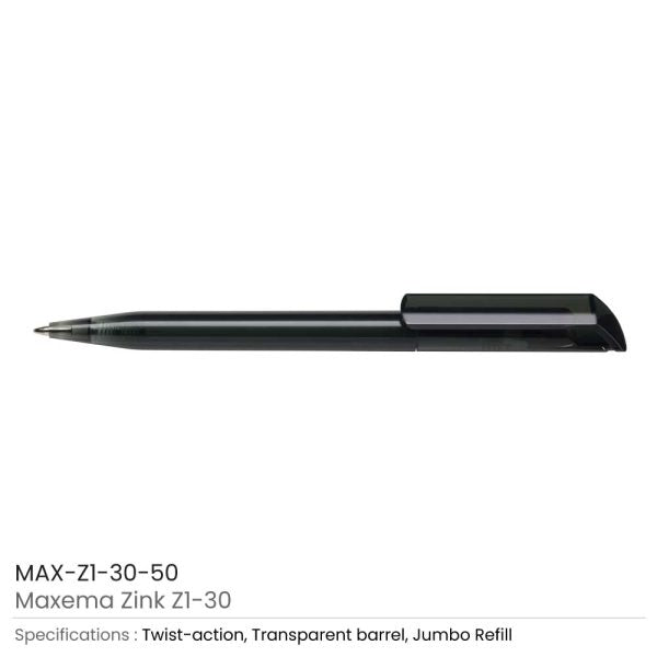 1000 Maxema Zink Pens Transparent body