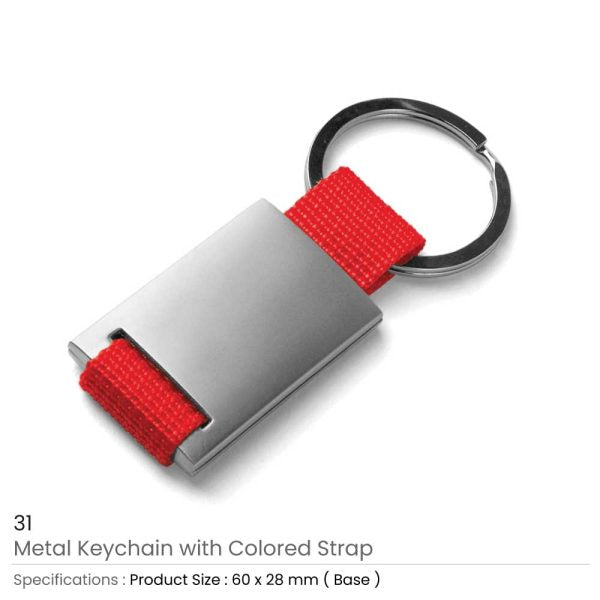 250 Metal Keychain with Strap