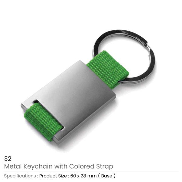 250 Metal Keychain with Strap