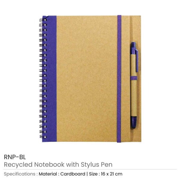 80 Recycled Notepad with Pen