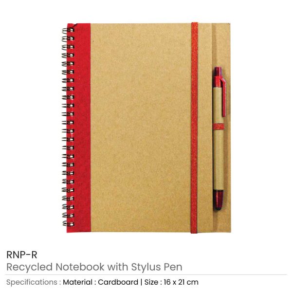 80 Recycled Notepad with Pen