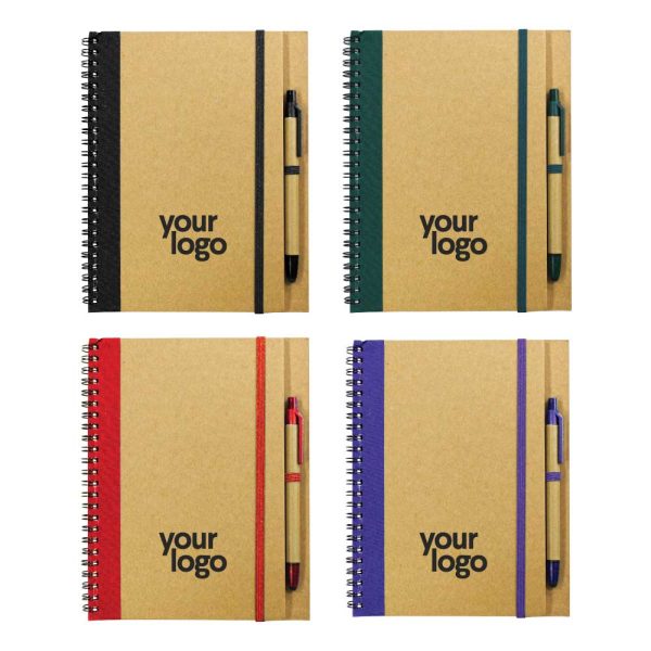 80 Recycled Notepad with Pen