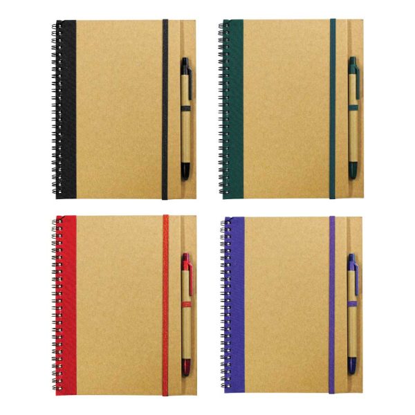 80 Recycled Notepad with Pen