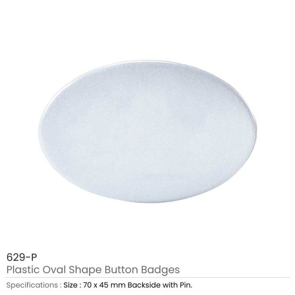 1000 Oval Button Badges