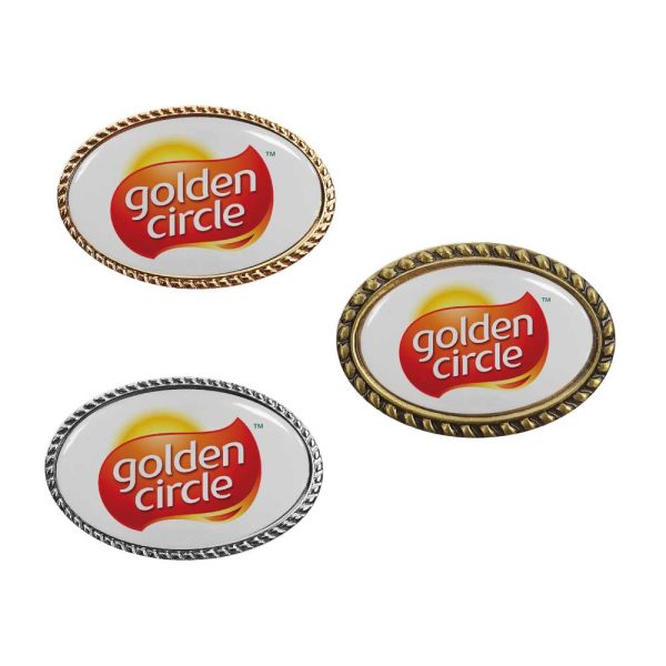 250 Oval Rope Design Logo Badges