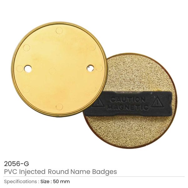 200 PVC Injected Round Badges