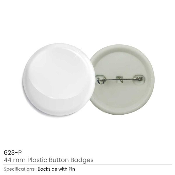 1000 Plastic Button Badges