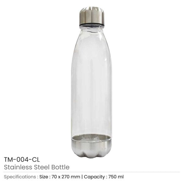 50 Transparent Water Bottles