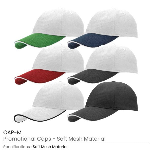 150 Promotional Caps Soft Mesh Material