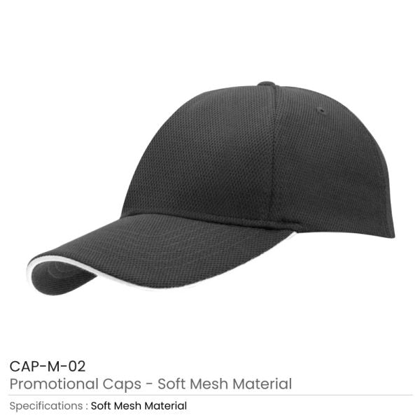 150 Promotional Caps Soft Mesh Material