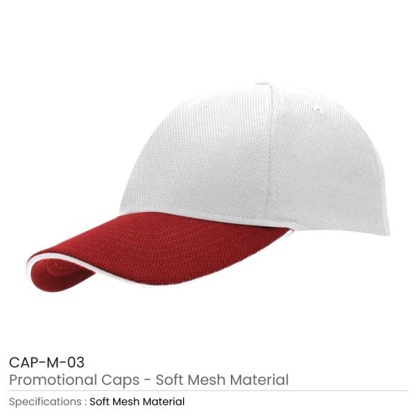 150 Promotional Caps Soft Mesh Material