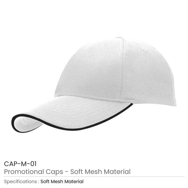 150 Promotional Caps Soft Mesh Material