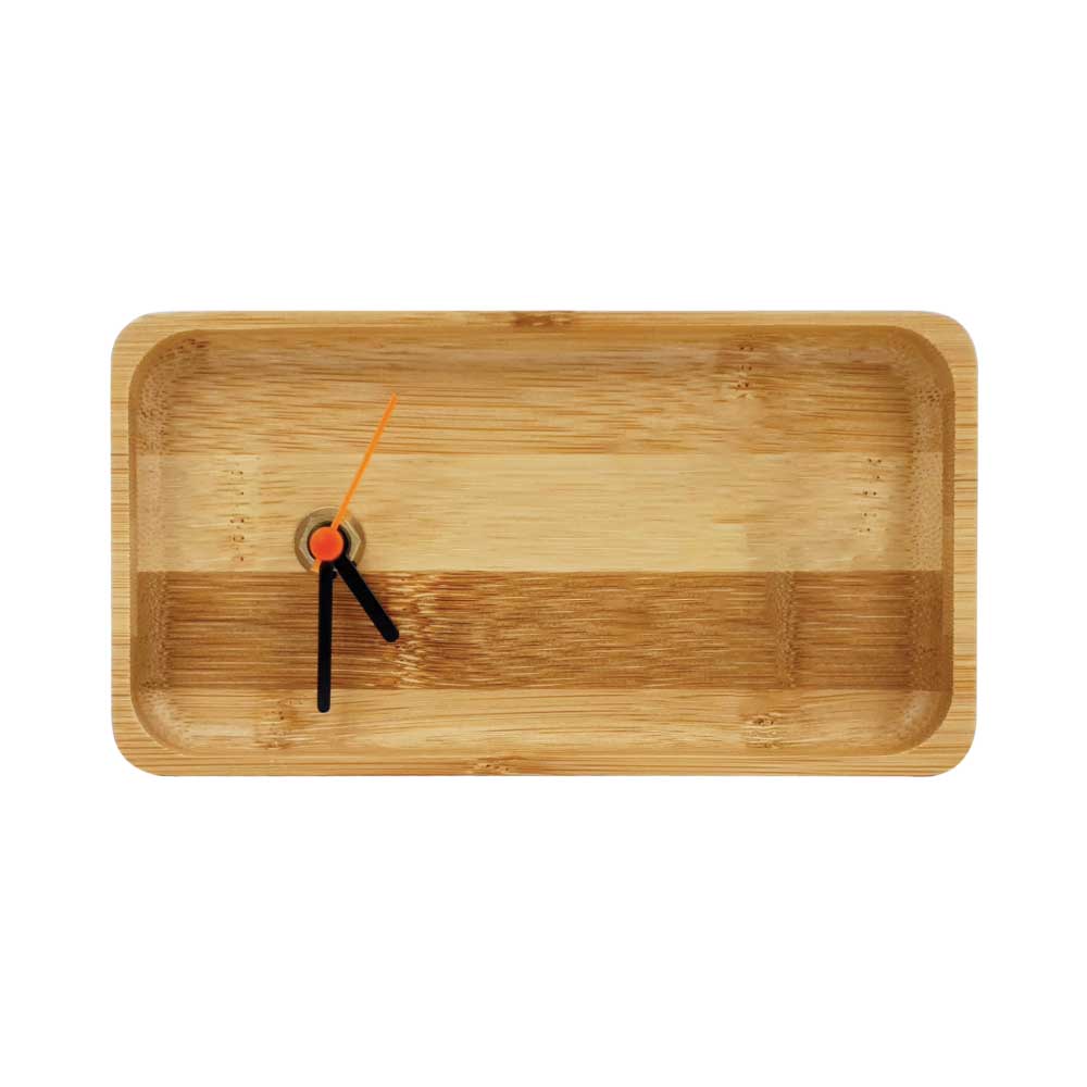 50 Rectangular Bamboo Desk Clock