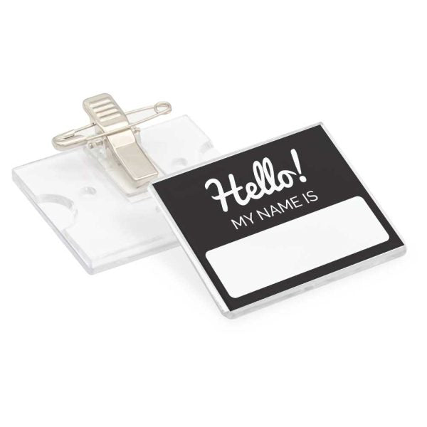 50 Reusable Acrylic Name Badges