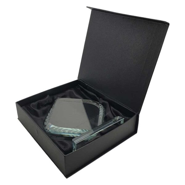 50 Rhombus Shaped Crystal Awards with Engraved Design & Box