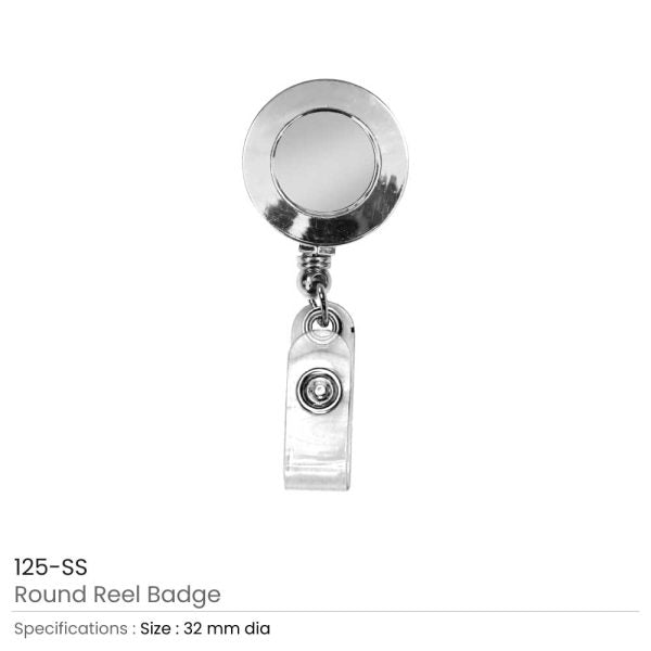 1000 Silver Mirror Shiny Badge Reels