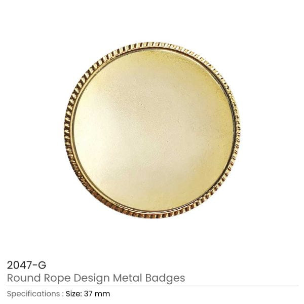 50 Round Rope Design Logo Badges