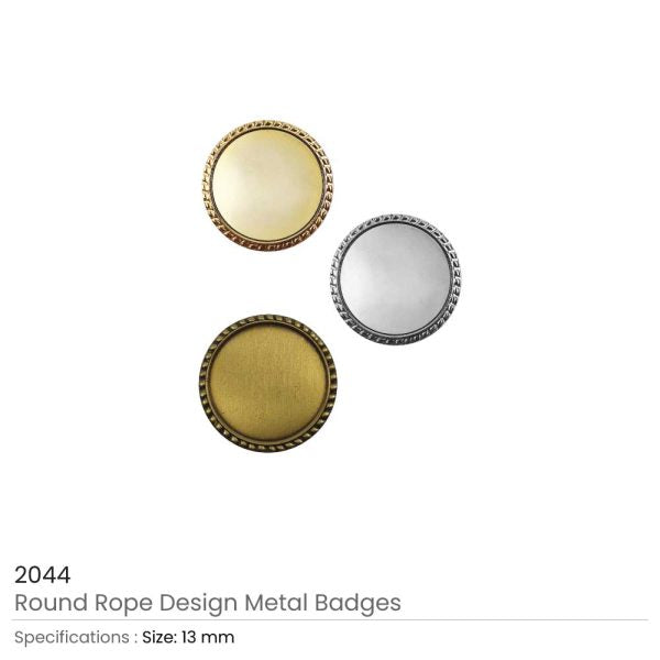 250 Round Rope Design Logo Badges