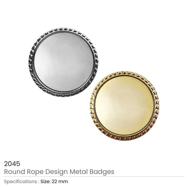 250 Round Rope Design Logo Badges