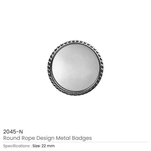 250 Round Rope Design Logo Badges