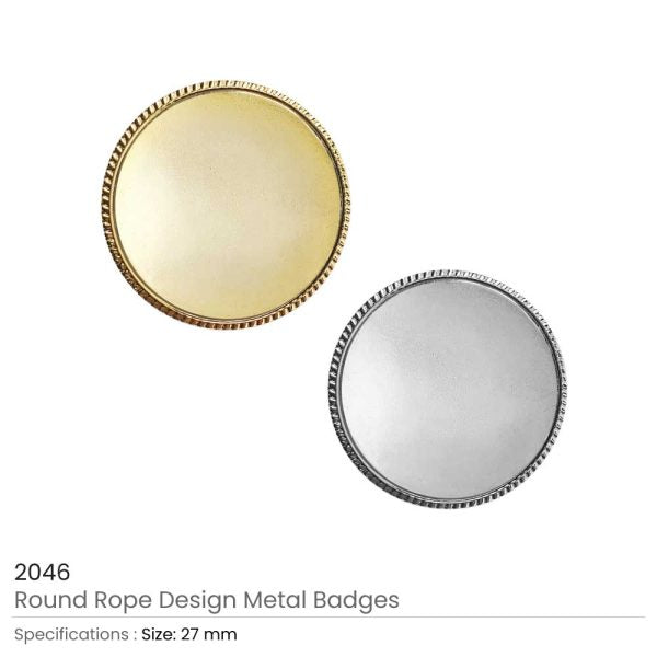 50 Round Rope Design Logo Badges