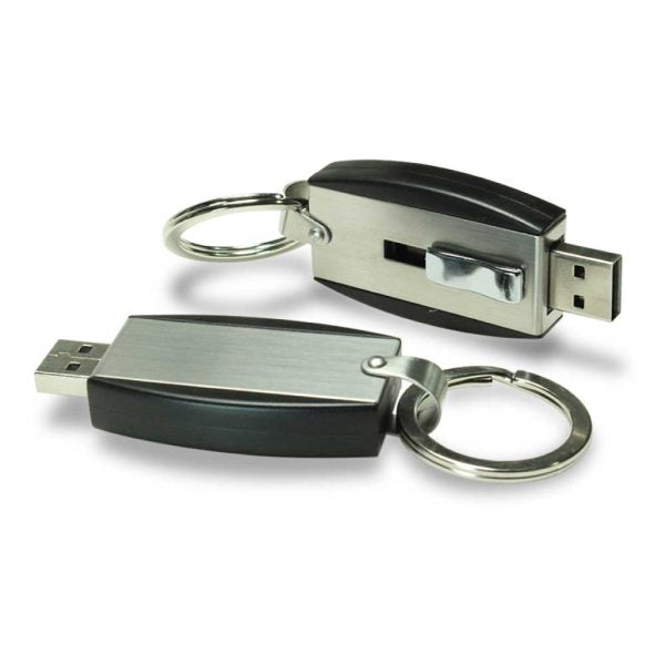 80 Slide Button USB with Key Holder