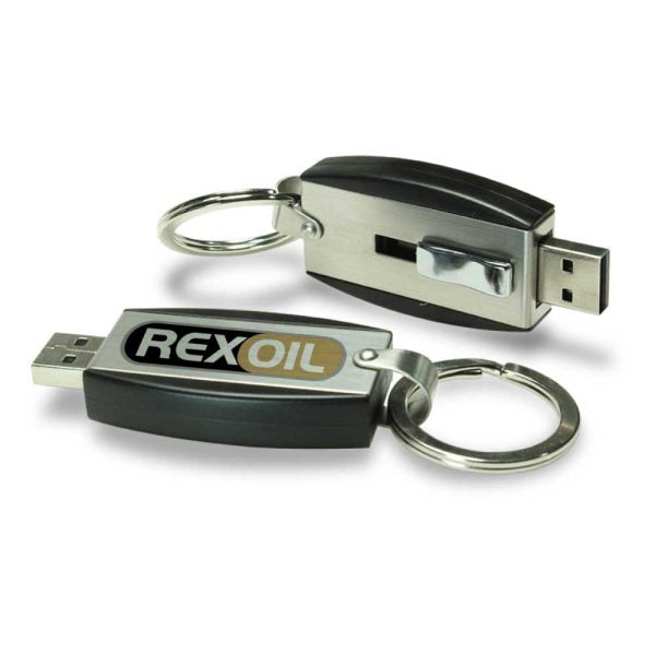 80 Slide Button USB with Key Holder