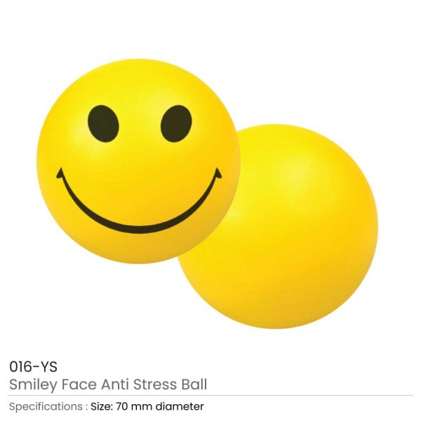 50 Smiley Face Anti Stress Balls