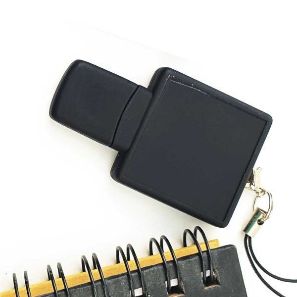 100 Square Black Rubberized USB Flash Drives