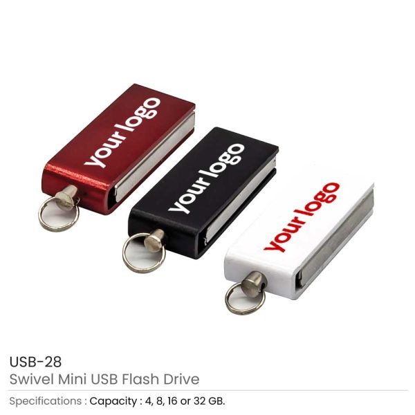 500 Mini Swivel USB Flash Drives