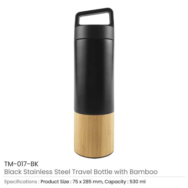 40 Travel Bottles with Bamboo