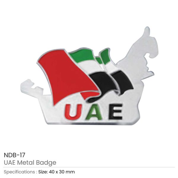 50 UAE Map Shape Flag Badges