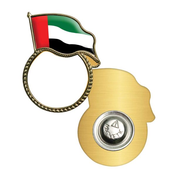 200 UAE Flag Metal Badges with Magnet