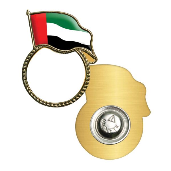 200 UAE Flag Metal Badges with Magnet