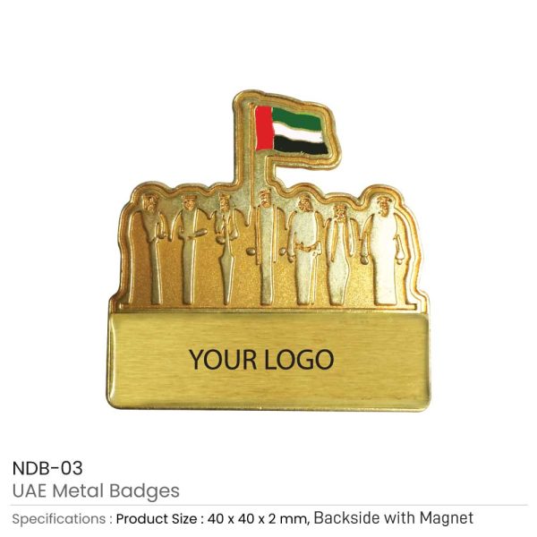 1000 UAE Metal Badges